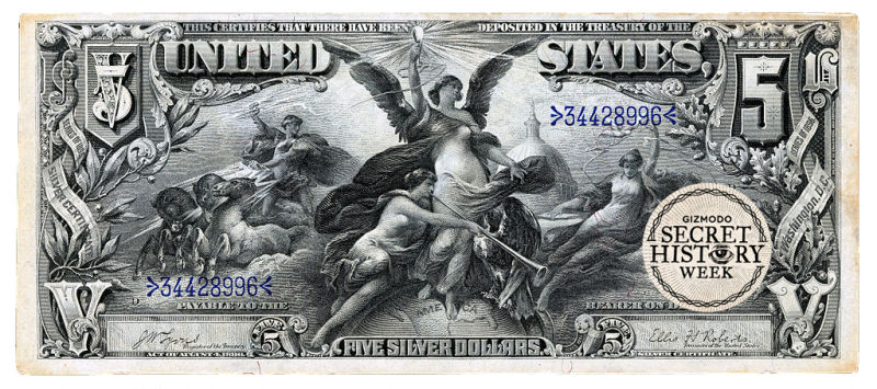 An old $5 bill