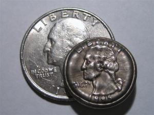 Shrunken quarter